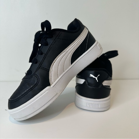 PUMA Unisex-Child Caven Sneaker, Black/White - Picture 8 of 16